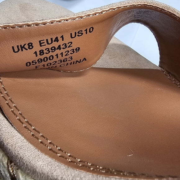 Size 10 ASOS DESIGN Wedge Sandals - Picture 6 of 7